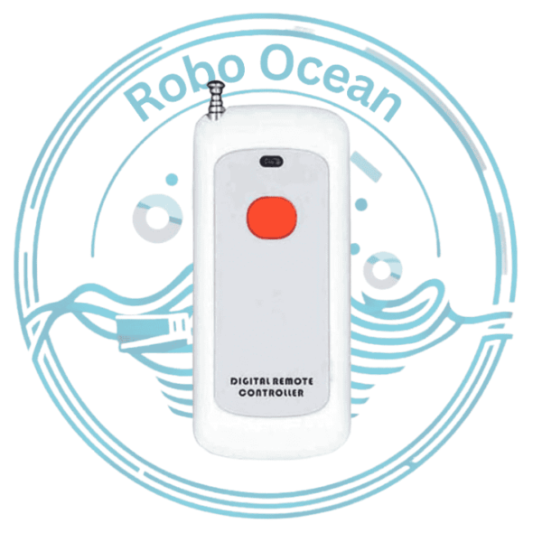 Roboocean 433Mhz EV1527 White1 Button Wireless RF Remote With Antenna 500 Meter Range