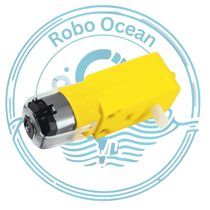 Roboocean Dc 3V-12V 200 RPM Straight Double Shaft Bo Motor