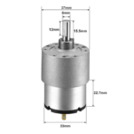 Roboocean JGB37-520 200RPM Forward and Reverse Motor