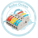 Roboovrsn Roboocean LT-633 SPL-63 6 In 3 Out Quick Wire Connector 9 Terminal Lever Wire Connector