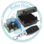 roboocean 433mhz 2 button on off rf remote with dc 12v 10a 1 channel relay receiver module