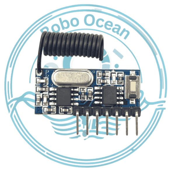 roboocean 433mhz qiachip rf receiver module remote control built in learning code 1527