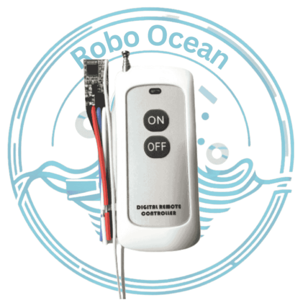 roboocean 500 meter range 433mhz 2 button rf remote with mosfet qiachip