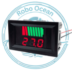 roboocean DC 12V-60V Lead Acid Red Digital Lead Battery Capacity Indicator Lead-Acid Charge Level LED Tester Voltmeter