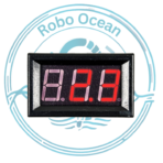roboocean Red 0.56 Inch AC 220V 70V-500V Two Wire Digital Ac Voltmeter