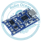 roboocean tp4056 1A Micro USB Li-Ion Battery Charging Board With Current Protection