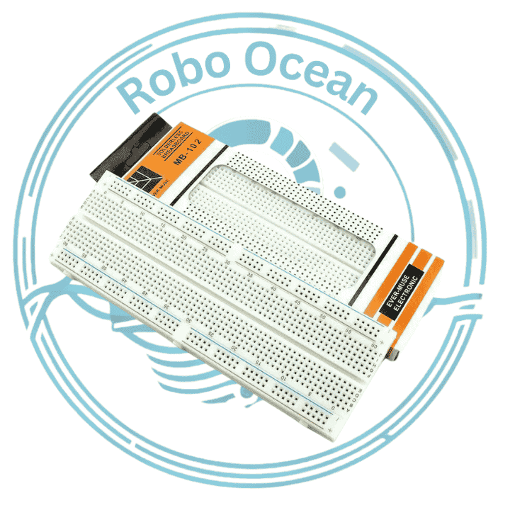 Roboocean High Quality MB102 830 Points Solderless Breadboard For Prototype
