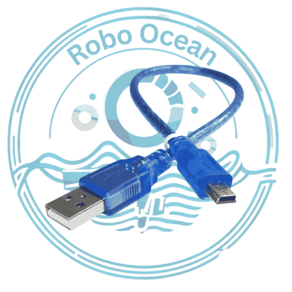 Roboocean 30 Cm Arduino Nano Cable USB 2.0 to USB 2.0 Mini
