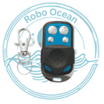 Roboocean 433Mhz Mini Size 4 Button Rf Remote ABCD Blue Wireless Remote
