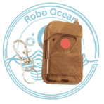 Roboocean EV1527 433Mhz 1 Button brown Rf Remote