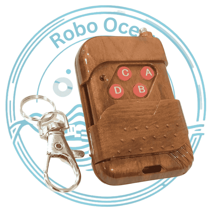 Roboocean IC2260 433Mhz 4 Button Rf Remote Brown Wireless Remote ABCD Module