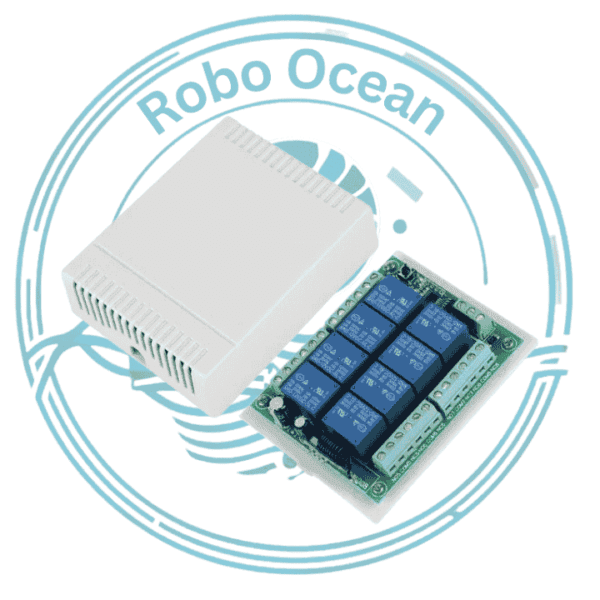Roboocean DC 12V 10A 433Mhz 8 Channel Wireless Rf Relay Receiver Remote Control Switch